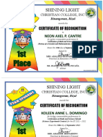 Certificate Sample