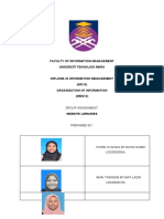 Faculty of Information Management Universiti Teknologi Mara: Group Assignment