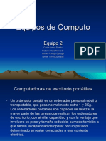 Computadoras portátiles y de escritorio