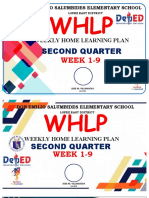 Weekly Home Learning Plan: Second Quarter