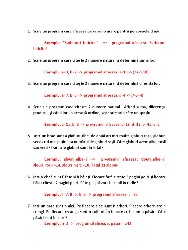 Probleme C++ | PDF