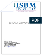 Guidelines For Project Report - Common