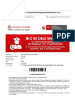Gmail - Inscripción en Linea Centro de Evaluación Touring y Automóvil Club Del Perú