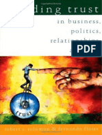 Building Trust in Business, Politics, Relationships, and Life - Robert C. Solomon, Fernando Flores
