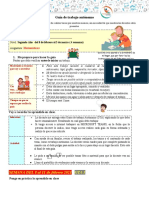 Guía de Trabajo Autónomo: Matemáticas