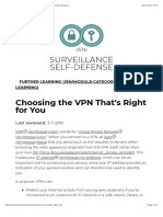 Choosing the VPN That's Right for You | Surveillance Self-Defense