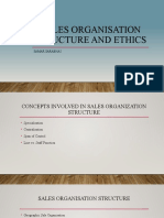 Sales Organisation & Ethics
