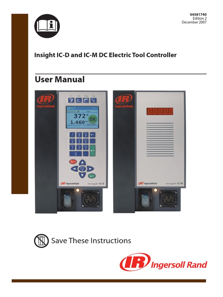 User Manual Insight ICD and ICM DC Electric Tool Controller PDF
