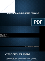 Oriente Objet Sous Oracle