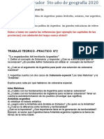 Trabajo Integrador 5to Año de Geografía 2020