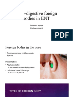 Foreign Bodies in ENT