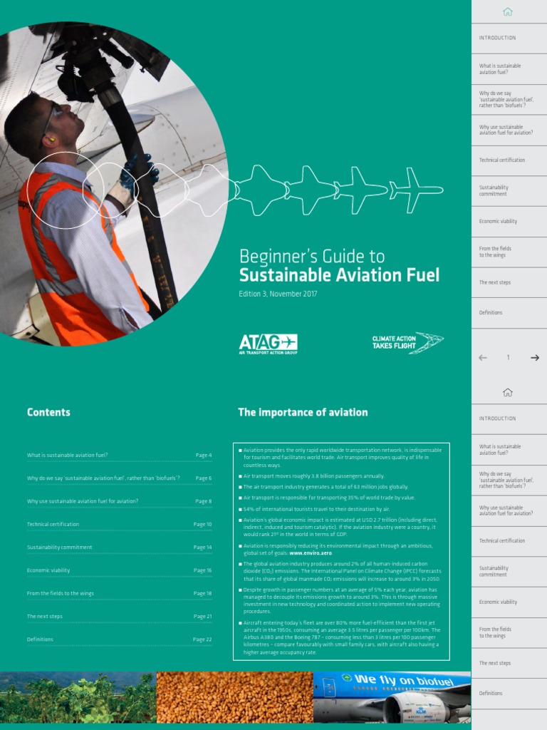 Beginners Guide To Sustainable Aviation Fuel | PDF