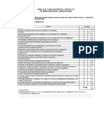 Tabla de Evaluación - SDR