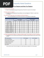 Tax Regime - FAQs Document