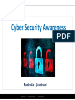 Cyber Security Awareness: Ramiro Cid - @ramirocid