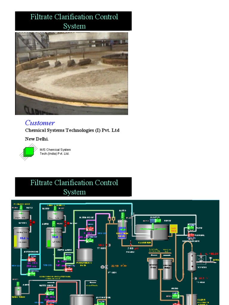 Filtrate Clarification Control System | PDF | Control Theory ...