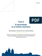 Unidad 2 ADP. El Aprendizaje en Elámbito Educativo