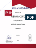 RecursosHumanos - Certificado de Participación