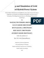 Modelling and Simulation of Grid Connected Hybrid Power System