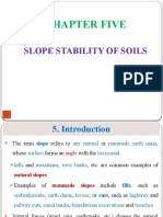 Chapter Five: Slope Stability of Soils