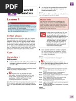 The World Around Us: Lesson 1