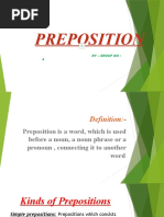 Prepositions Quiz