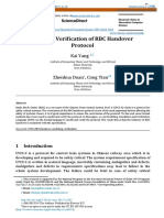 Modeling and Verification of RBC Handover Protocol: Kai Yang