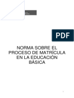 Matrícula educativa básica