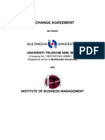 Exchange Program Agreement Between MMU and IoBM