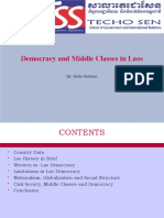 Democracy and Middle Classes in Laos: By: Boike Rehbein