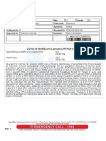 Covid-19 (Sarscov-2 Genomic) RTPCR Assay.: Uhid Patientname Rajesh Dhobi Age Gender Uhid Lrn/Lab No W/Bno/Refno Specimen