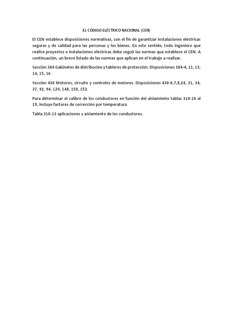 El Código Eléctrico Nacionalpdf | PDF
