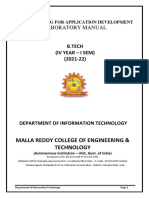 Programming Lab Manual for Application Development