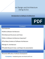 Software Design and Architecture Views (Seng 6131