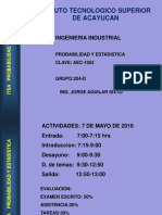 Unidad I Probabilidad y Estadistica