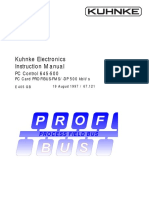 E405GB Instruction Manual PC Control 645-500 PC Card PROFIBUS FMS DP 500 Kbits