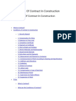 20 Conditions of Contract in Construction