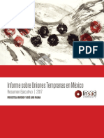 Informe Sobre Uniones Tempranas en Mexico 2017
