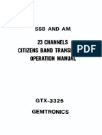 23 Channels Citizens Band Transceiver Operation Manual: SSB and Am