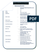 Matrimonial Bio-Data: Hafiz Mohd Abdul Razzak (Khurram)