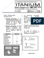 Operadores Matematicos