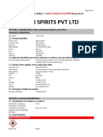 Suki Spirits PVT LTD: Safety Data Sheet