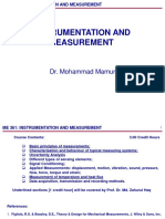 Instrumentation and Measurement: Dr. Mohammad Mamun