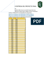 Método entrega proyecto final
