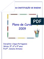 Plano de Curso - Língua Portuguesa