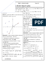 La Droite Dans Le Plan Exercices Corriges 1