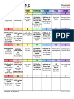 February 2022 Calendar BPLBC