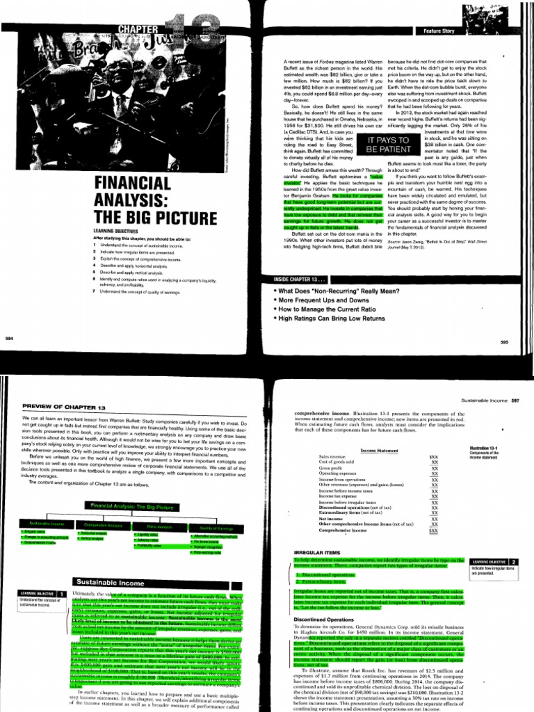 Lit - Ch01 - Kimmel Et Al. 2013 - Ch13-2 | PDF | Income Statement | Taxes