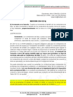 Incremento tamaño conductores fase y puesta tierra