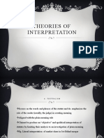 Theories of Interpretation